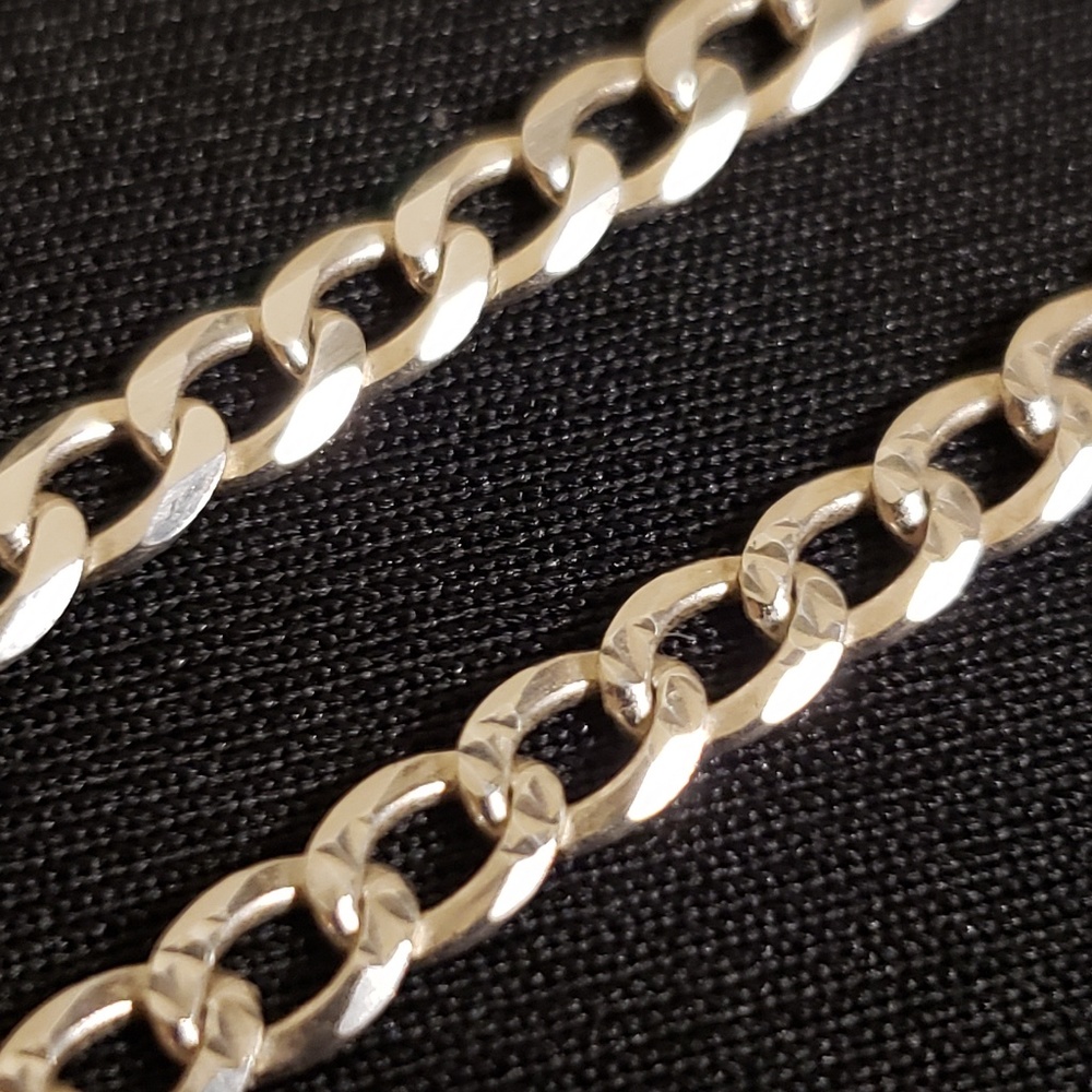 22" Double-Sided Silver Chain by Matteo
